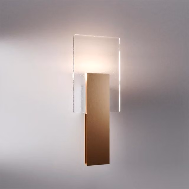 Applique Fabbian Amulette Art F56 in metallo e cristallo multicolore con luce LED up/down