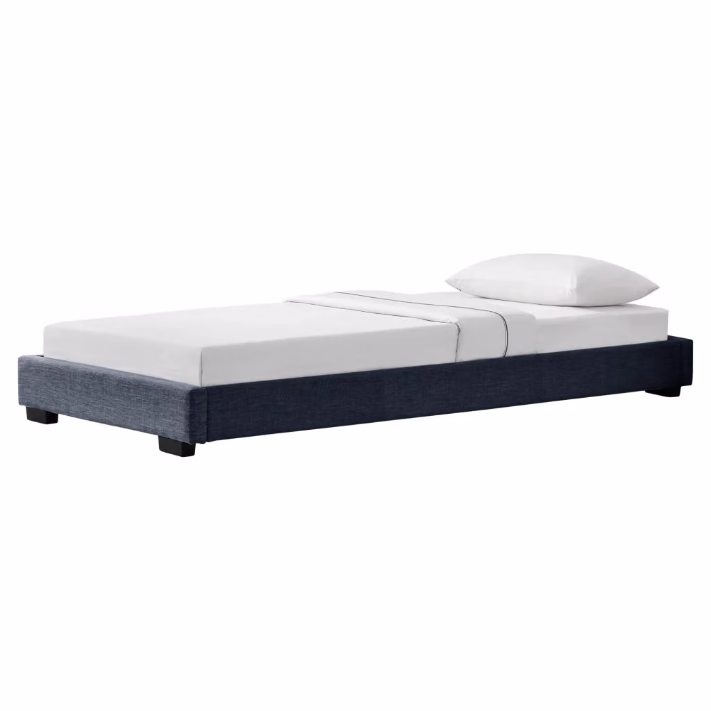 Letto Singolo Hamar Corium con Rivestimento in Tessuto Grigio scuro L: 90 cm, P: 200 cm – 2