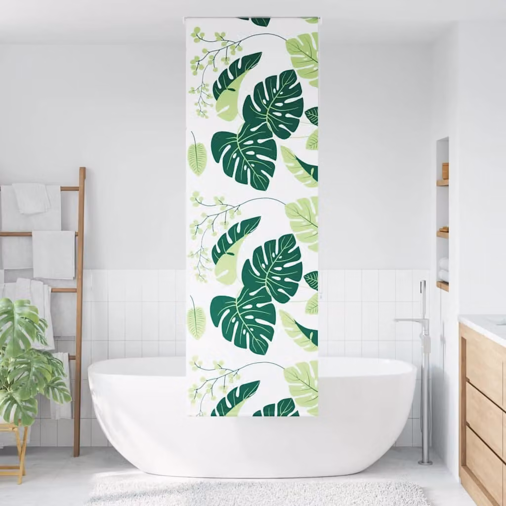 vidaXL Tenda a Rullo Doccia 60x240 cm Larghezza Tessuto 56 cm