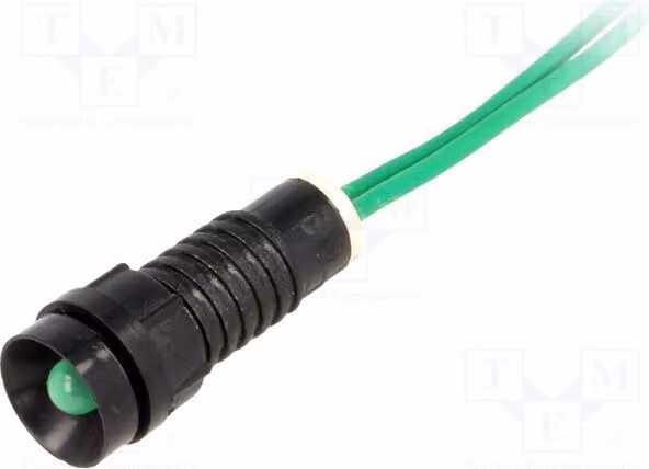 1 x Indicatore luminoso: LED, grado di protezione IP40, apertura: Ø11mm, concava, 230VAC, ØLED: 5mm, modello LG-D5-230AC