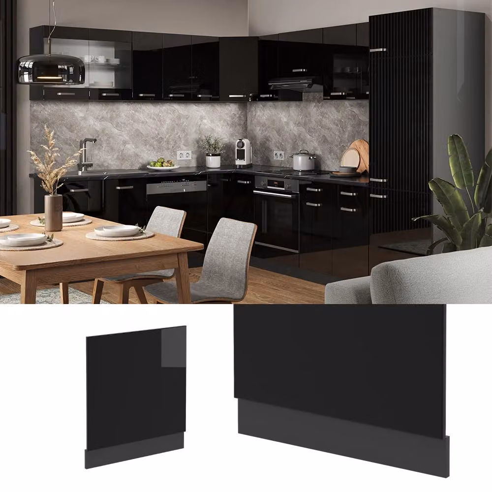 Pannello frontale R-Line Vicco Nero lucido/Antracite, Larghezza: 60 cm – 2