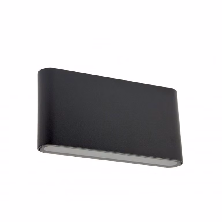 Lampada da parete per esterni superiore e inferiore 2xLED 5,5W nero IP54 SU-MA Slim M1016 BL