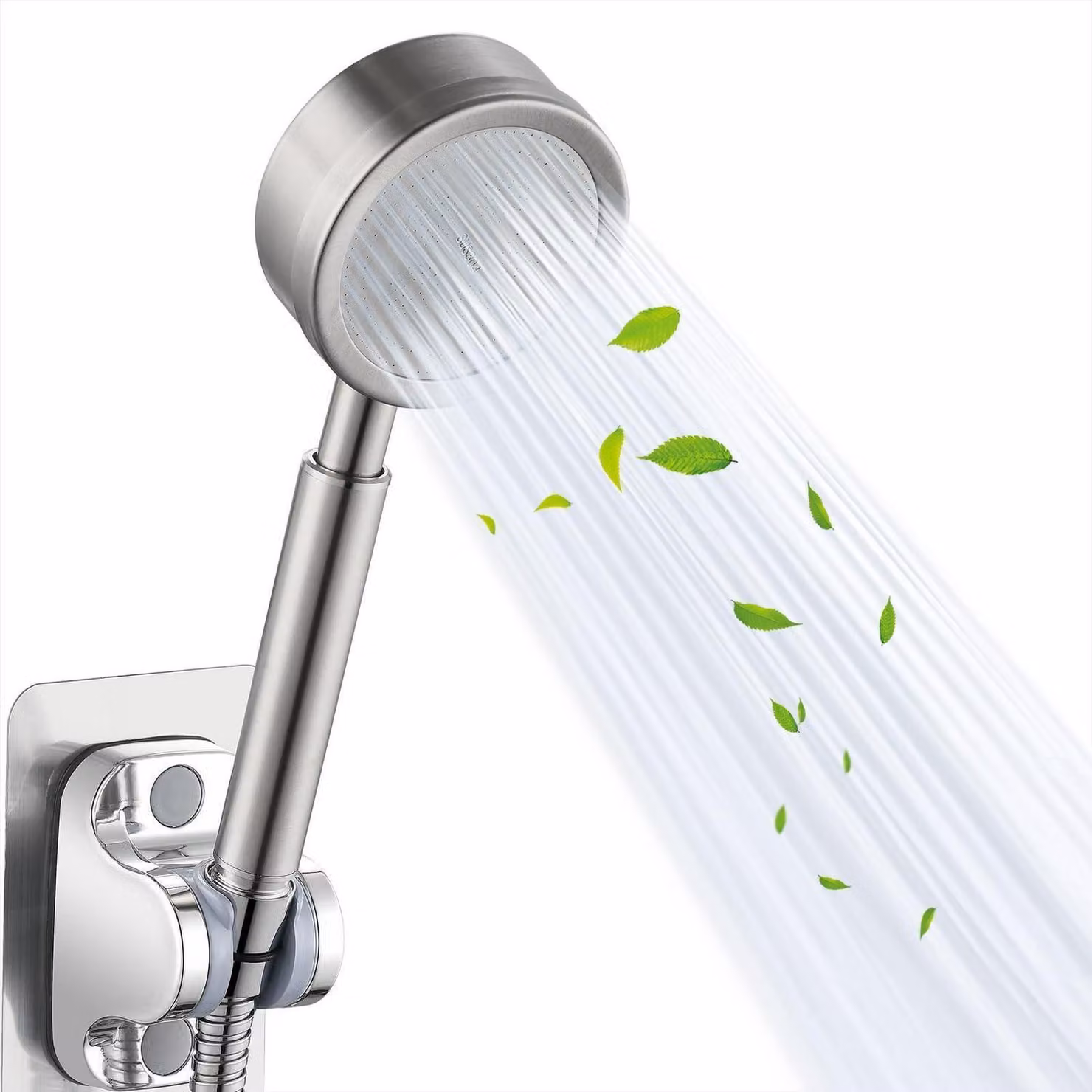 Rubinetto completo in metallo, finitura nichel opaca, elevato flusso anche a bassa pressione dell'acqua