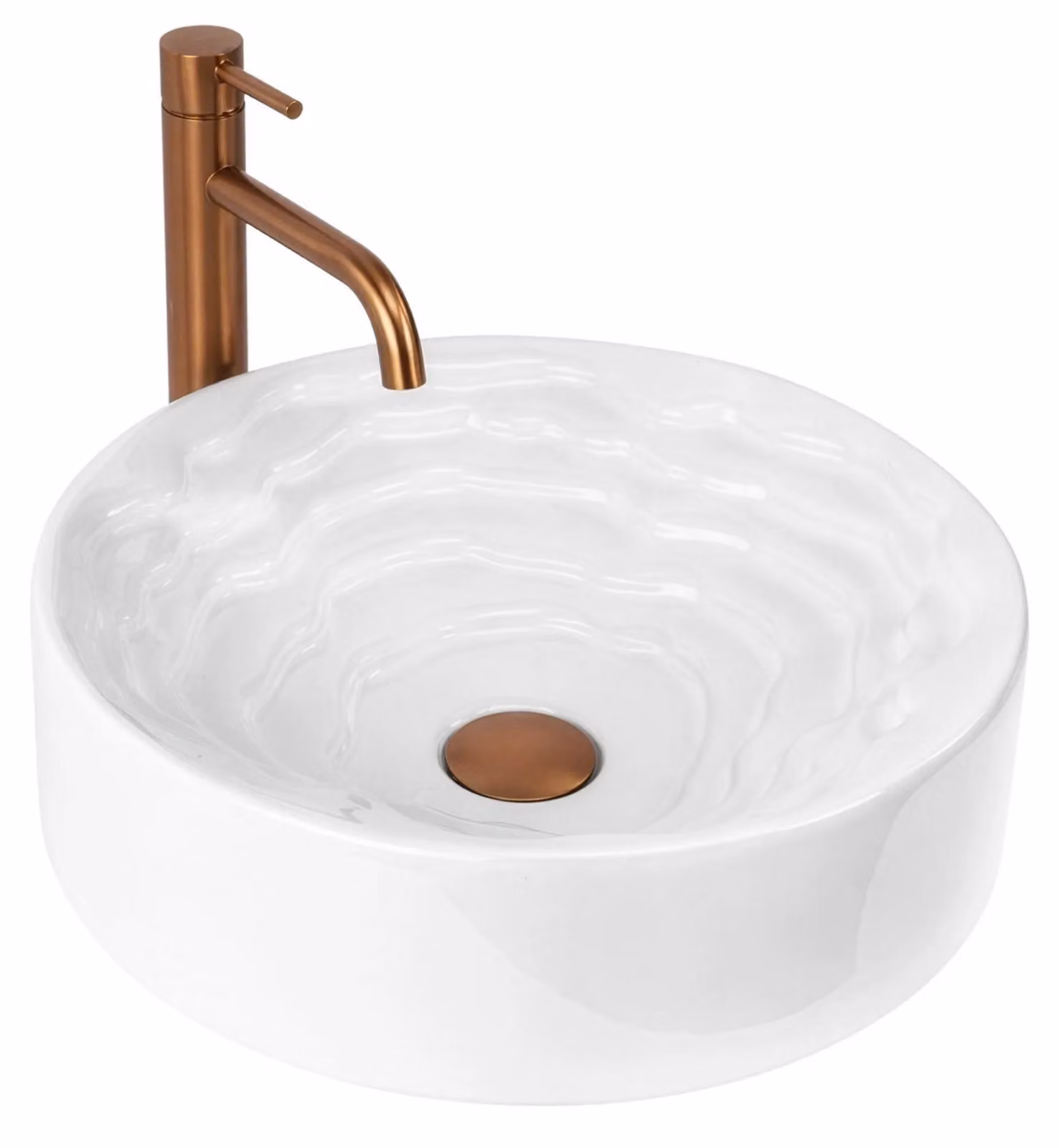 Lavabo Da Appoggio Rea Calla Bianco