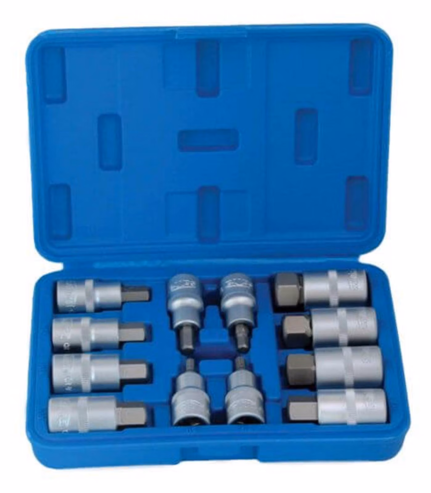 Set-kit di bussole con inserti a Esagono H5-H22, attacco 1/2"