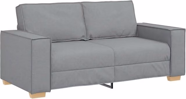 Divano | Divano da soggiorno | Sofa a 2 posti Grigio Chiaro 180x78x84 cm Tessuto