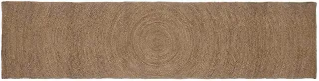 Tappeto in juta vidaXL rettangolare per soggiorno, grigio e beige, L: 400 cm, P: 80 cm