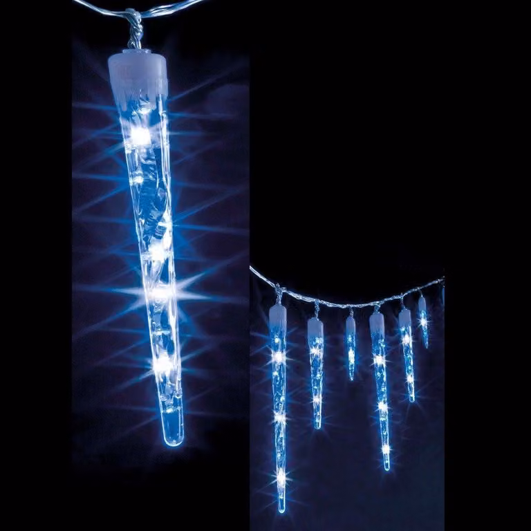Ghiaccioli 63 LED catena luminosa, colore blu