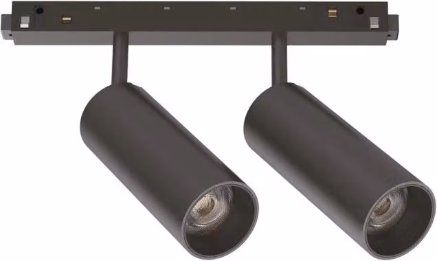 Faretto a binario EGO Ideal Lux, LED 24W, luce calda 3000K, nero, dimmerabile