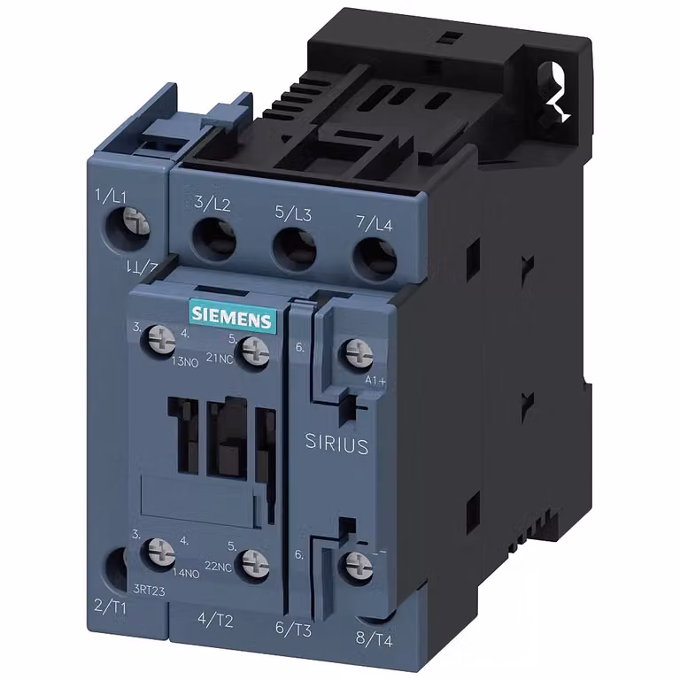 Contattore Siemens, AC-1, 35 A/400 V/40 °C, S0, a 4 poli, CC 110 V, 1S+1Ö 3RT23251BF40