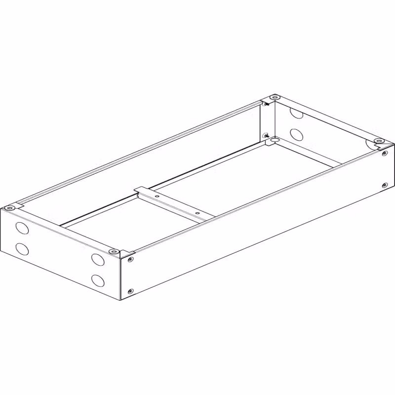 Base ABN RAL 7022 L 1090 x H 200 x P 500 mm US420