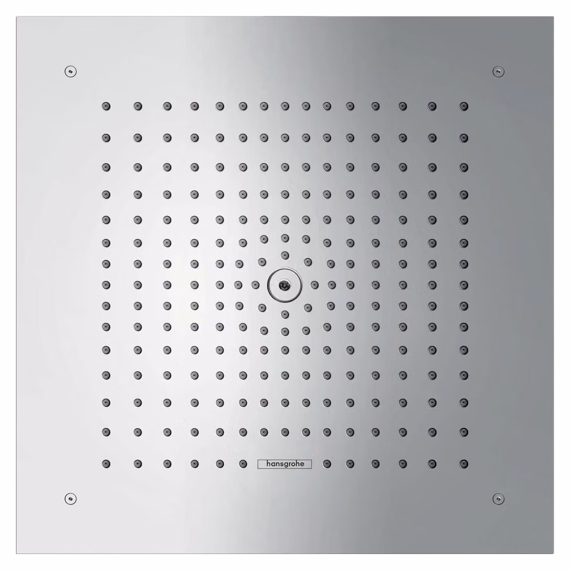 hansgrohe Raindance E Douche de tête, carrée 400x400mm, 1jet EcoSmart, intégrée au plafond, 26253000, 26253000