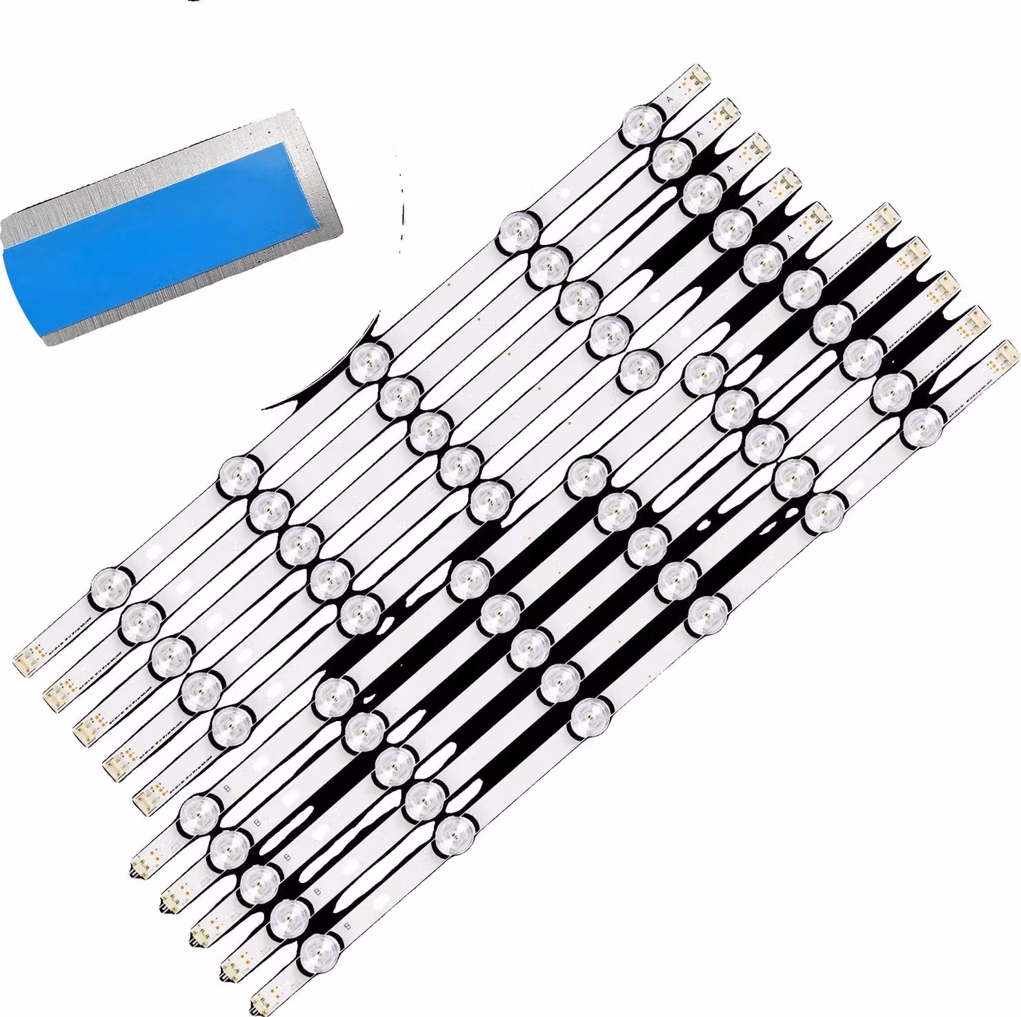 Striscia LED, 55 pollici, lunghezza 1152 mm, 11 LED per striscia, tensione 6 V, supporta diversi modelli di TV