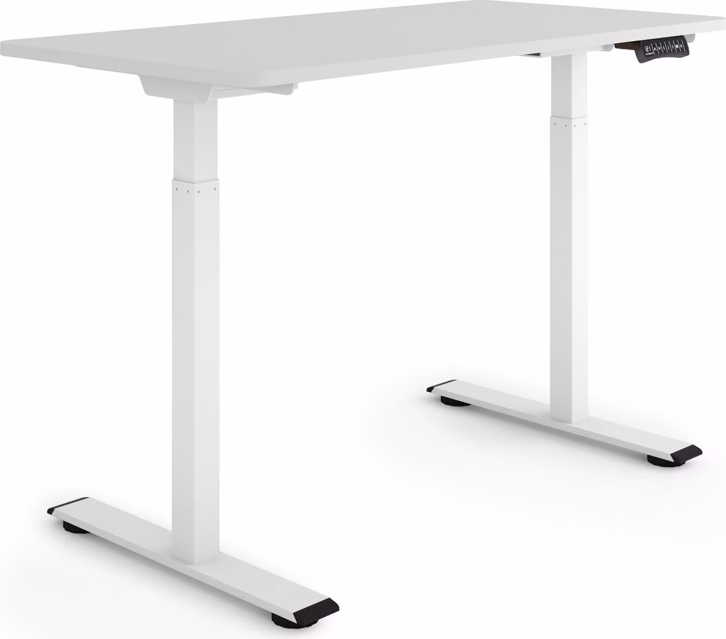 ESMART Germany ERX-122WG 120x60cm Grigio chiaro Scrivania ergonomica sit-stand Regolabile elettricamente in altezza in modo continuo 73,5-122,5 cm 3 x memoria Ricordo attività Doppio motore Montaggio rapido