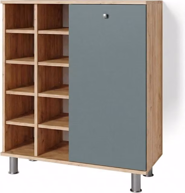 Armadietto da bagno con portabiancheria Fynn Vicco Verde L: 78.4 cm, H: 91.6 cm