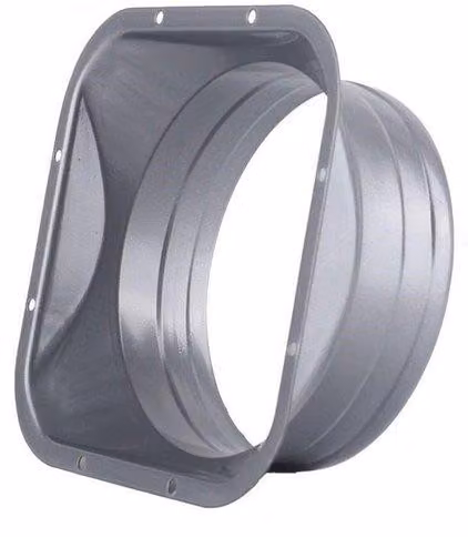 Flangia di ventilazione - Lamina zincata - 200 mm - Raccordo per condotti - Flangia di ventilazione