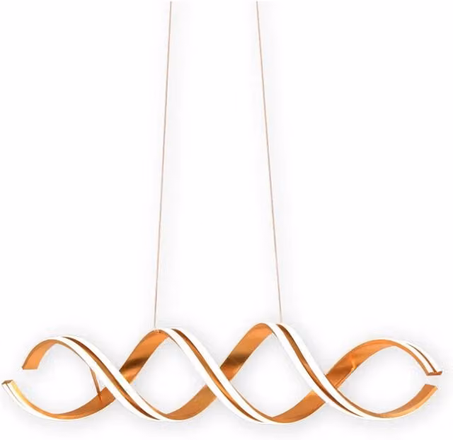 LÚZETE - SOSPENSIONE LED 75 W 4000K 100 CM FOGLIA ORO LUMINOZA