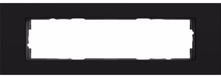Cornice di copertura Gira a 2 moduli senza manopola Gira Esprit in alluminio nero (laccato) 1002409