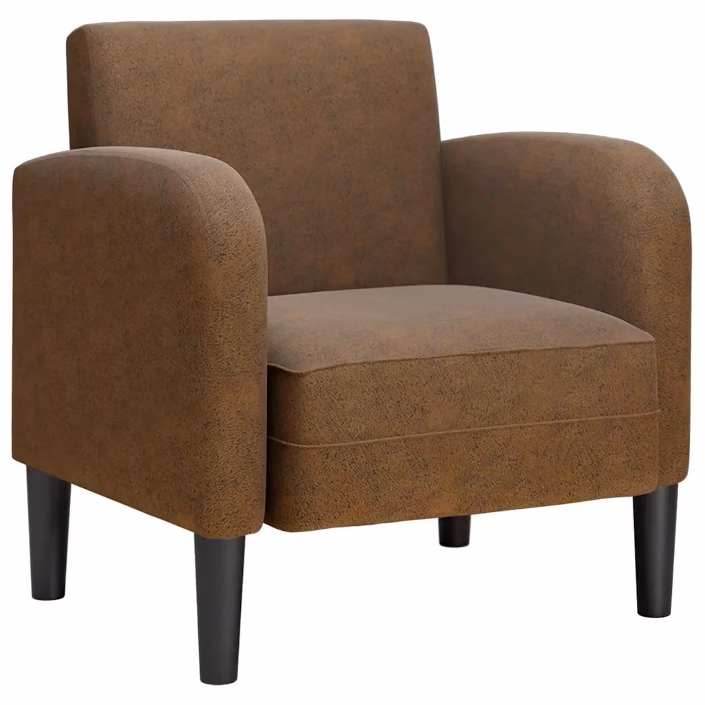 Poltrona Relax Design Mania in Similpelle Marrone con Braccioli – 2