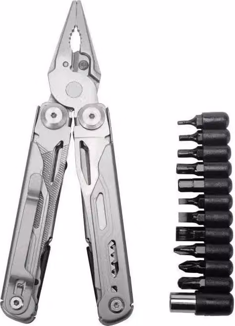 Strumento multifunzionale, in acciaio inossidabile resistente, design portatile, DL10 con bit