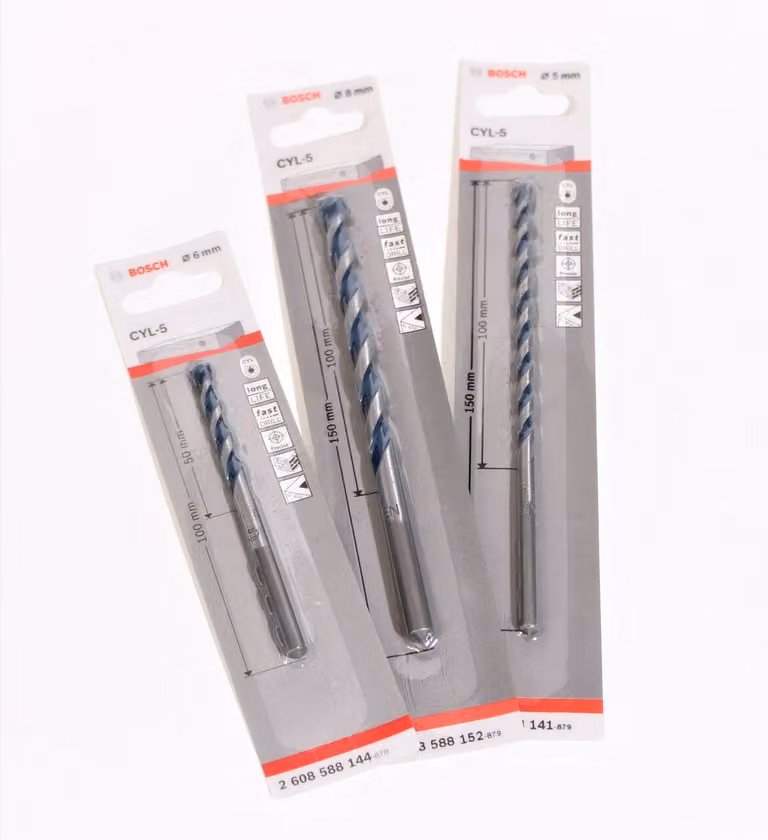 BOSCH Trapano per calcestruzzo Professional Set 3 pezzi Trapano per calcestruzzo in carburo CLY-5