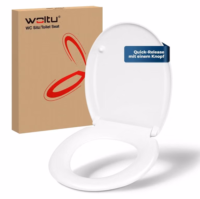 Copriwater Water chiusura morbida - Duroplast - Montaggio superiore - Bianco