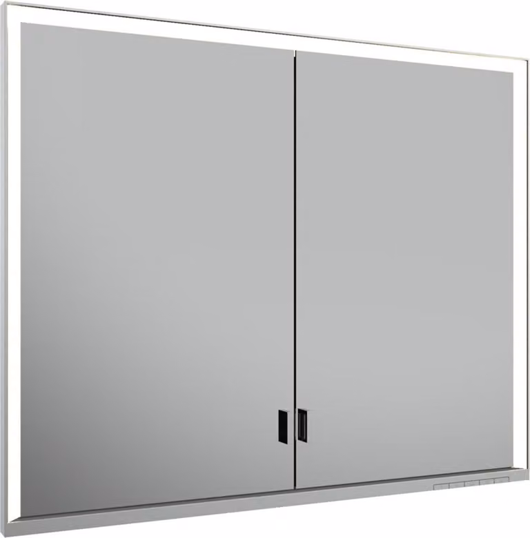 KEUCO Royal Lumos armoire de toilette encastrable 2 portes, porte longue, 900mm, 14313172301, 14313172301