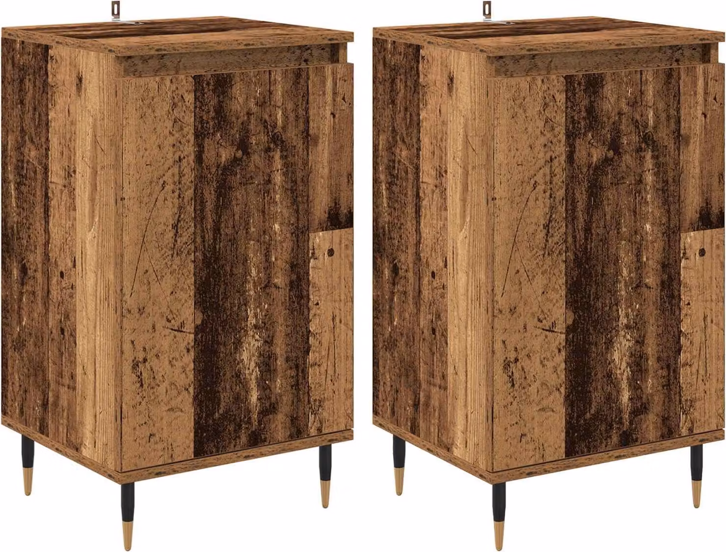 Credenza 2 pcs Legno vecchio 40 x 35 x 70 cm