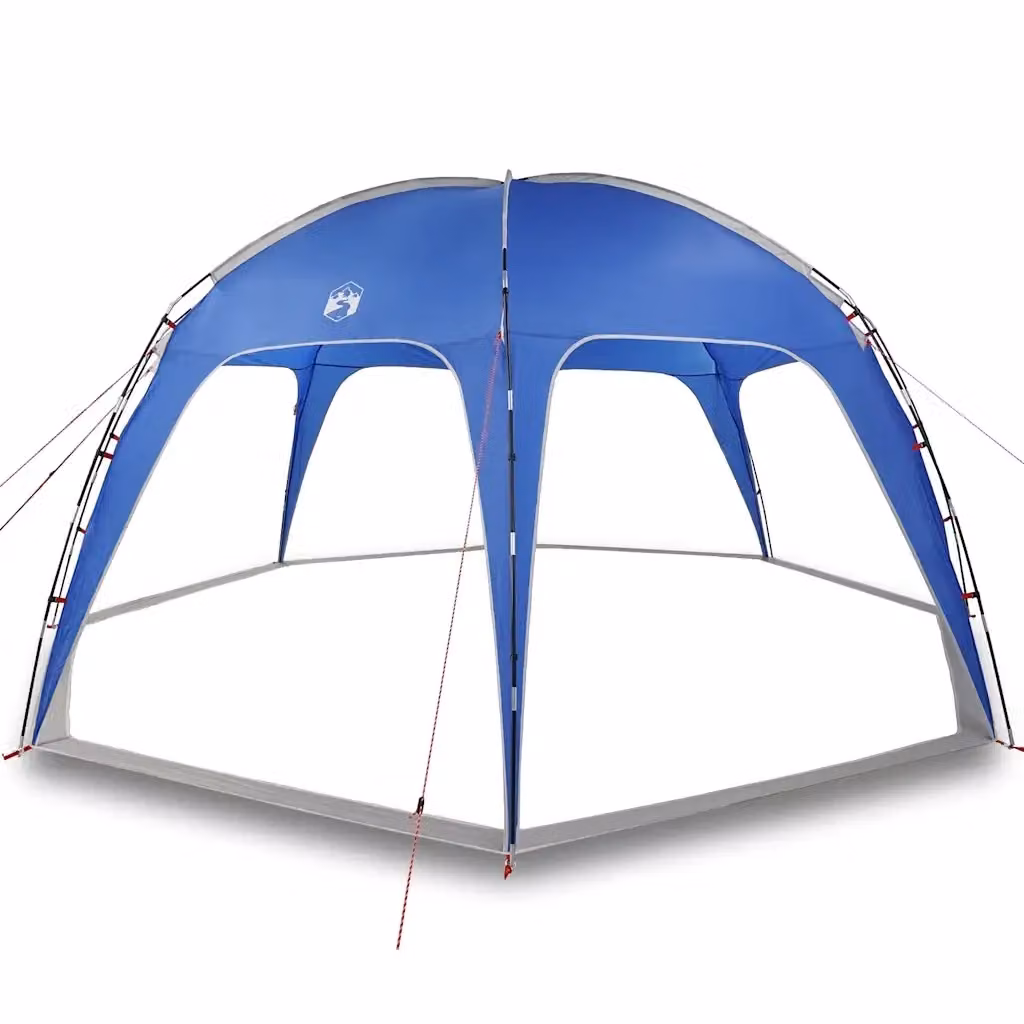 Tenda per feste Videx impermeabile azzurra in poliestere e fibra di vetro L: 525 cm, P: 525 cm, H: 27 cm – 2