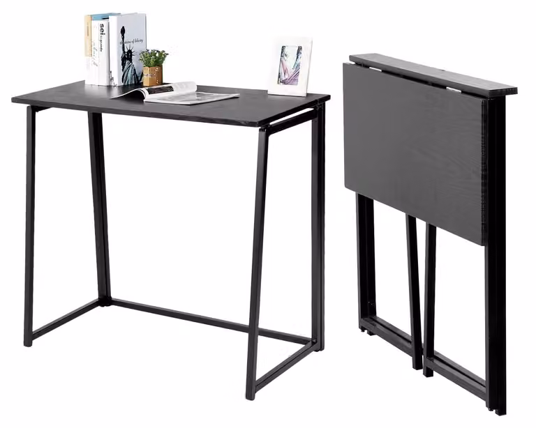 Scrivania pieghevole con spazio contenitivo e design scandinavo