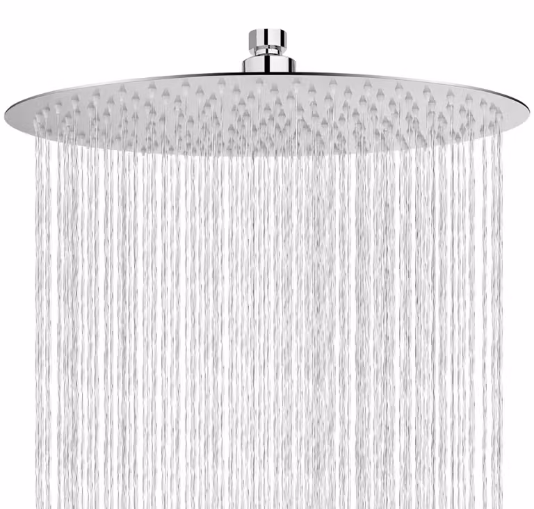 Doccia a soffitto, diametro 30 cm, acciaio inossidabile 304, regolabile, anticalcare, per montaggio a parete o a soffitto
