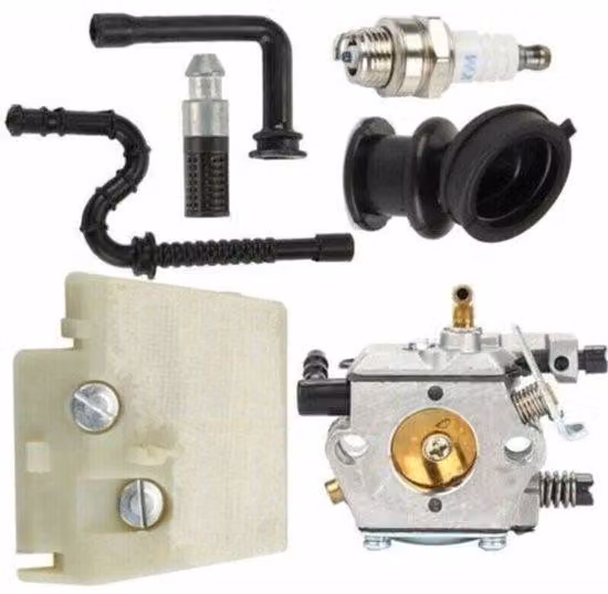 Set di regolazione del carburatore per i modelli Stihl 026, MS260, MS240 e 240, compatibili con i carburatori Walbro WT-194, le candele e i filtri dell'aria.