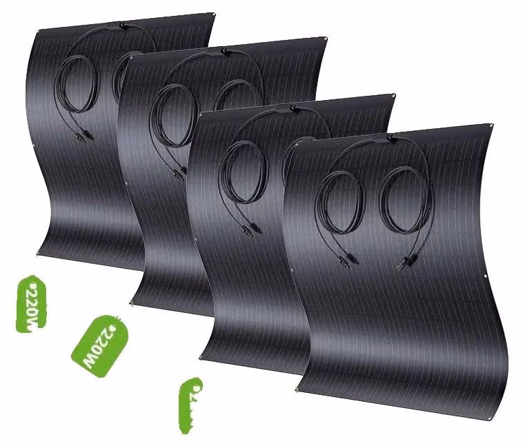 Flexibles kit solare, alta efficienza, utilizzo versatile, 240W x 4