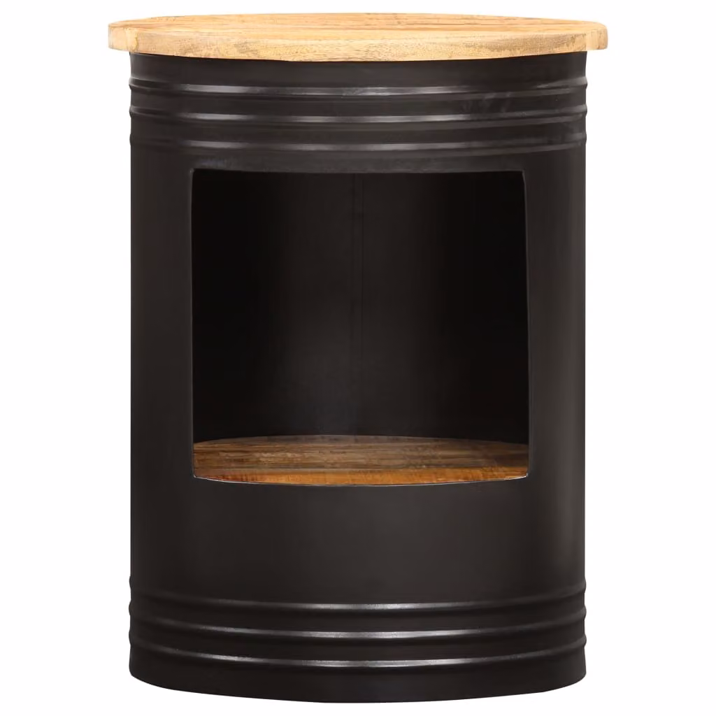 Tavolino 43x55 cm in legno massiccio di mango