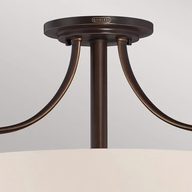 Lampada A Soffitto Contemporanea Chantilly Metallo Bronzo Palladiano 3 Luci E27