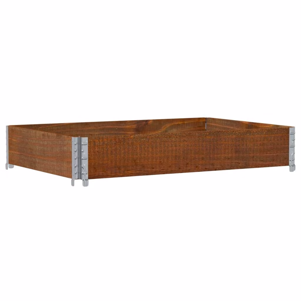 Paretale per Pallet Marrone 120x80cm in Legno Massello di Pino