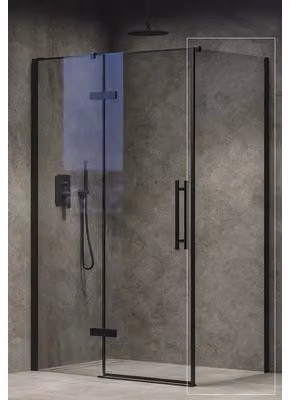 Schermo doccia RAVAK Cool! COPS-80 nero+trasparente X9VV40300Z1