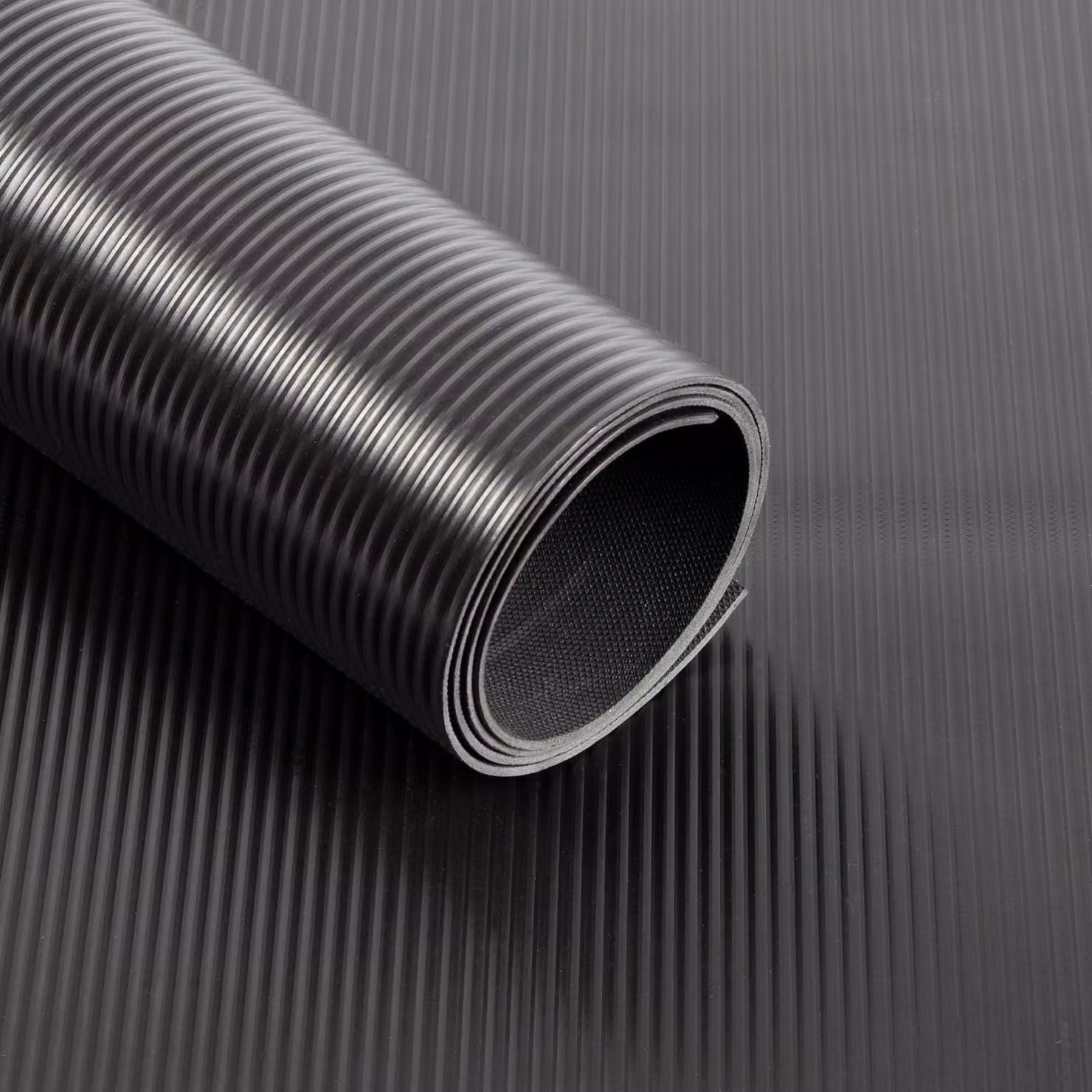 Strisce di rivestimento per pavimenti in PVC nero 120x350 cm
