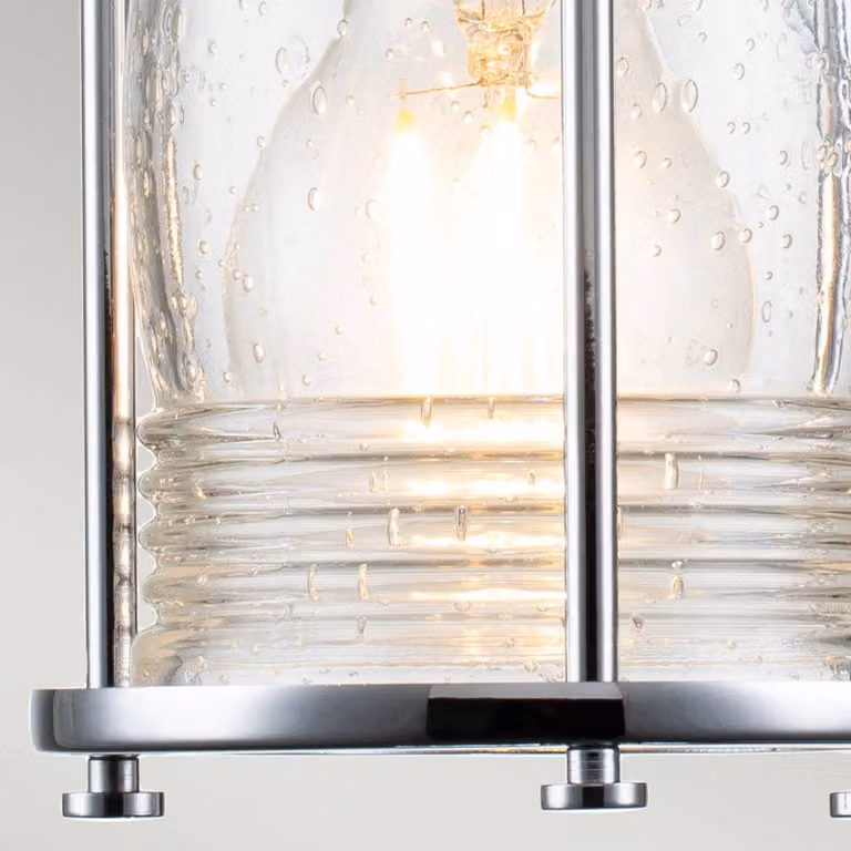 KICHLER Applique da parete Ashland Bay, dimmerabile, Cromo / Argento, Bagno, Metallo, Industriale, Applique