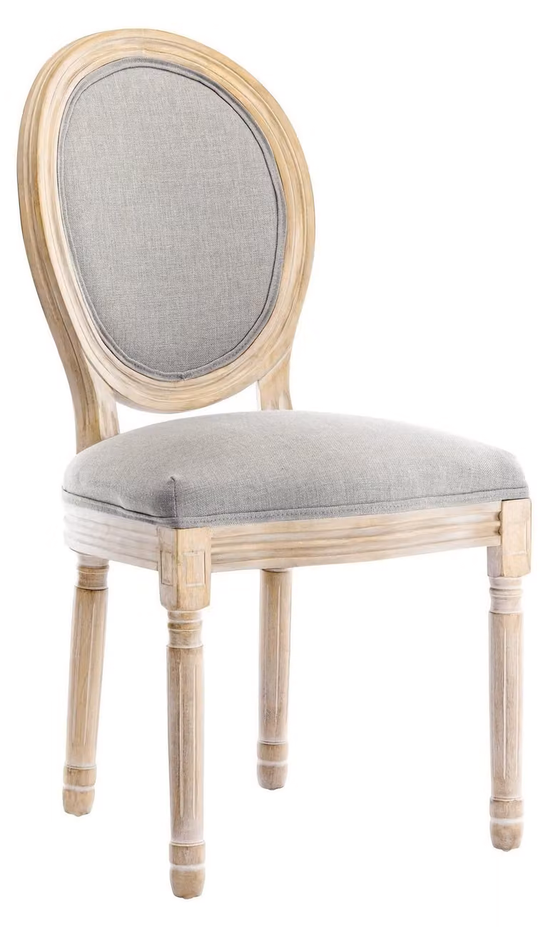 Sedia da pranzo vintage francese – Sedia da bistrot – Sedia retro – Sedia da caffè – Sedia da pranzo – Struttura in legno massello – Schienale ovale ergonomico – Con seduta confortevole