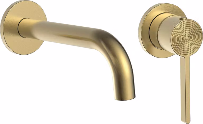 Rubinetto Da Lavabo A Incasso REA Foster Brush Gold 17X22,5X11,5Cm
