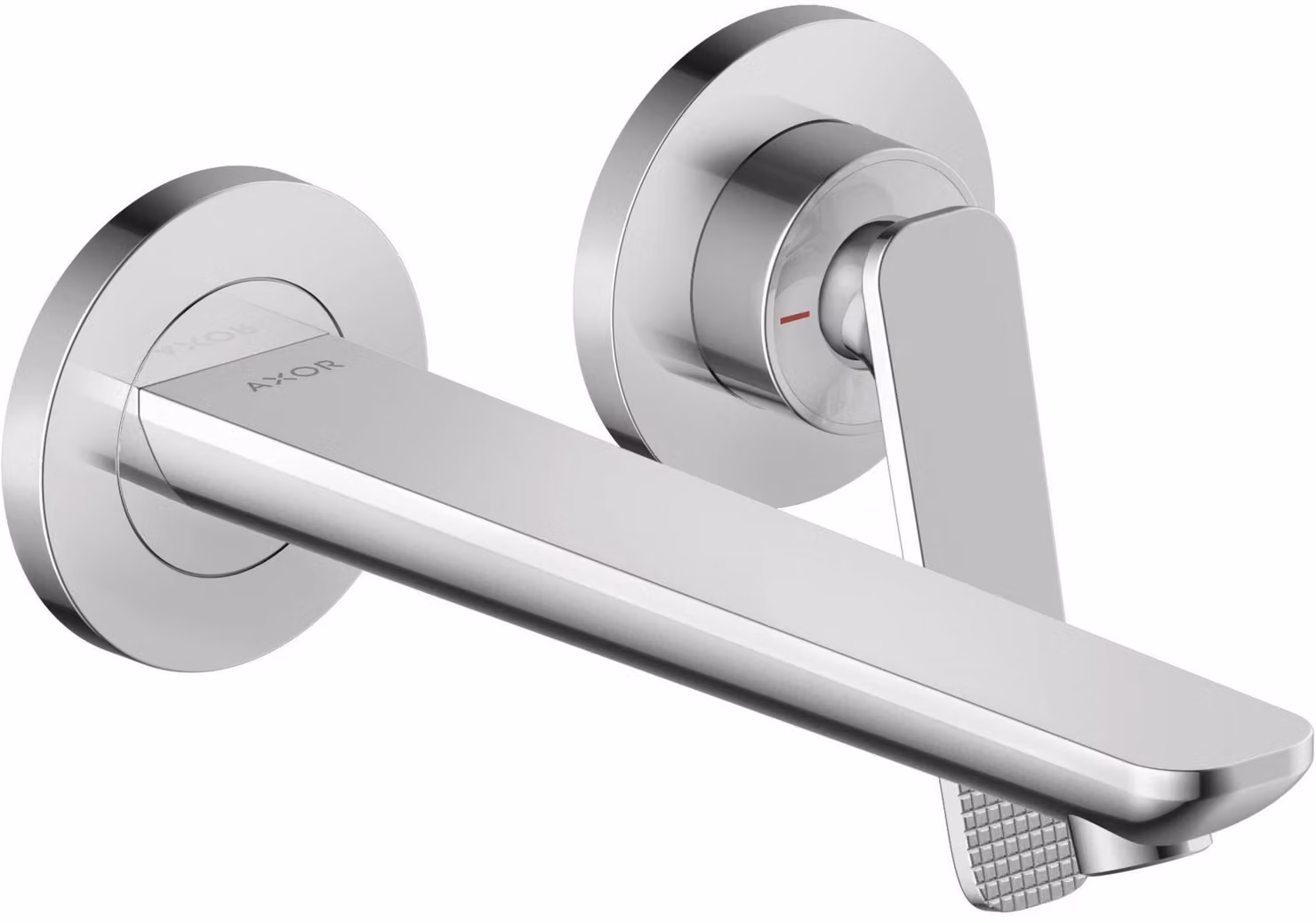 hansgrohe AXOR Citterio C Mitigeur monocommandé pour lavabo encastré pour montage mural, bec 195mm, Cubic cut, 49111000, 49111000