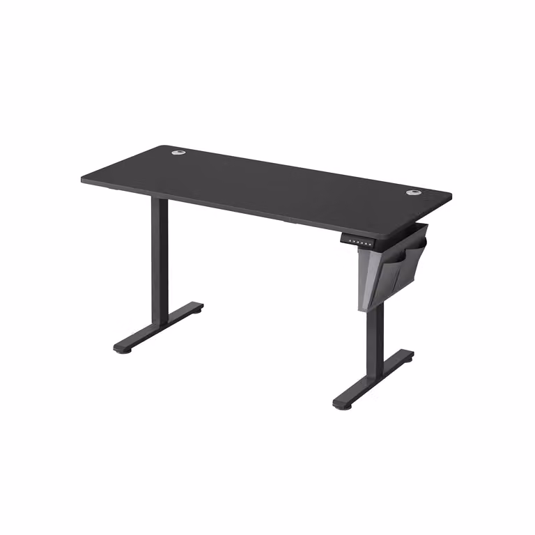 Scrivania Regolabile in Altezza Scrivania Elettrica per Lavoro in Piedi, Nero Inchiostro / 60 x 140 x (72-120) cm (P x l x H)