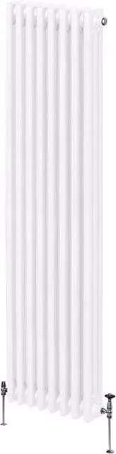 Termosifone Radiatore a 3 colonne per riscaldamento centralizzato verticale Bianco 180x38cm