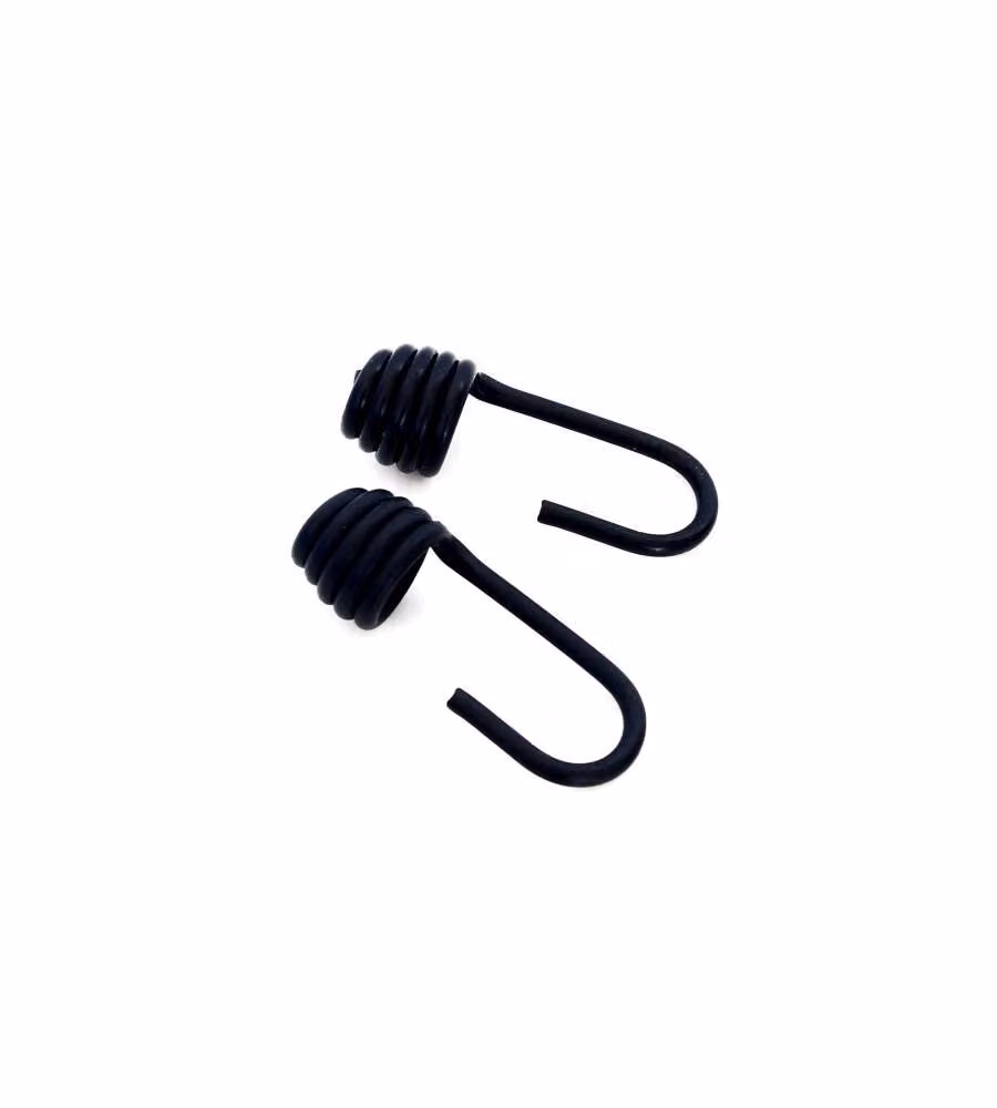 Ganci in metallo ricambio per elastici Diam. 8 mm. 2 pz.