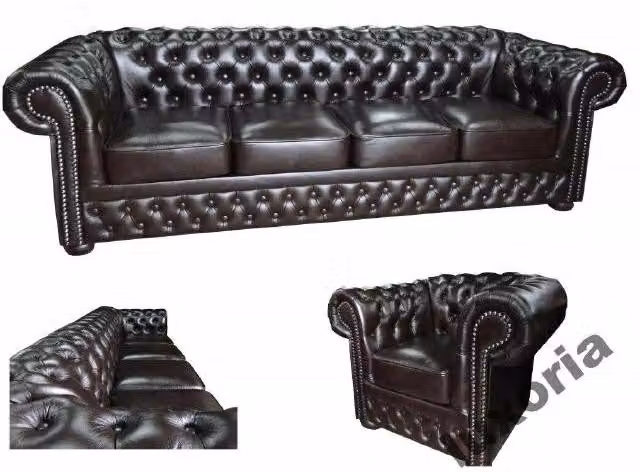 Chesterfield XXL Polster Big Sofa Couch Lord Leder Sofagarnitur