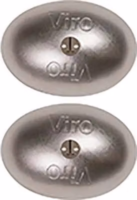 Set di 2 Lucchetti Van Lock 4222 Duo Viro in Acciaio Inox Argento