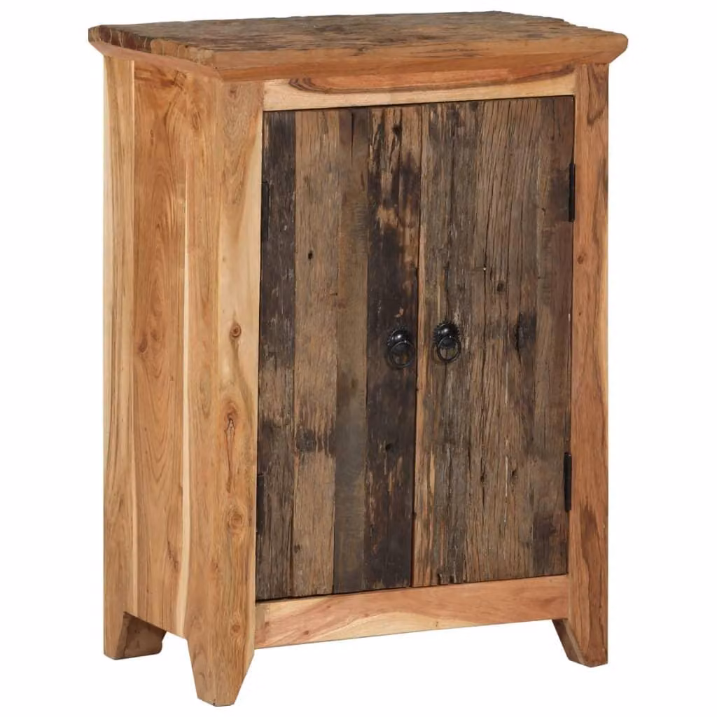 Armadio 33 x 55 x 75 cm in legno massiccio di acacia di recupero naturale