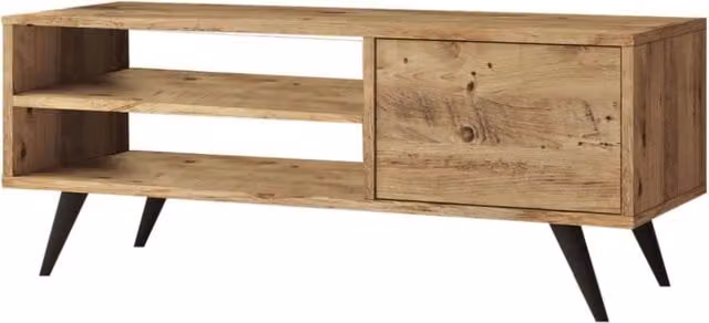 Mobile TV Imo in legno marrone stile rustico L: 110 cm, P: 40 cm, H: 44 cm – 1