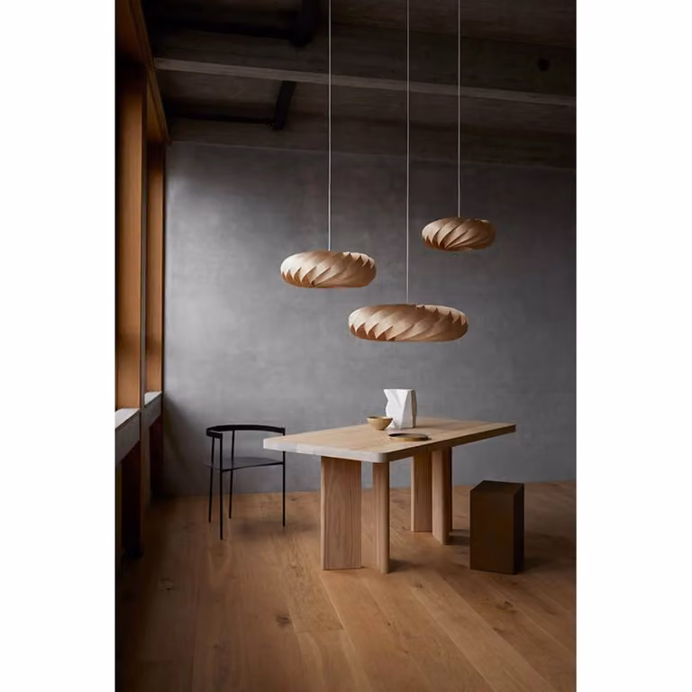 Tom Rossau Lampada a sospensione TR5, dimmerabile, Legno chiaro, Soggiorno / Sala da pranzo, Legno, Scandinavo, Lampada a sospensione